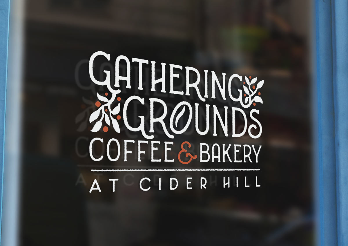 Gathering Grounds Coffee and Bakery logo design